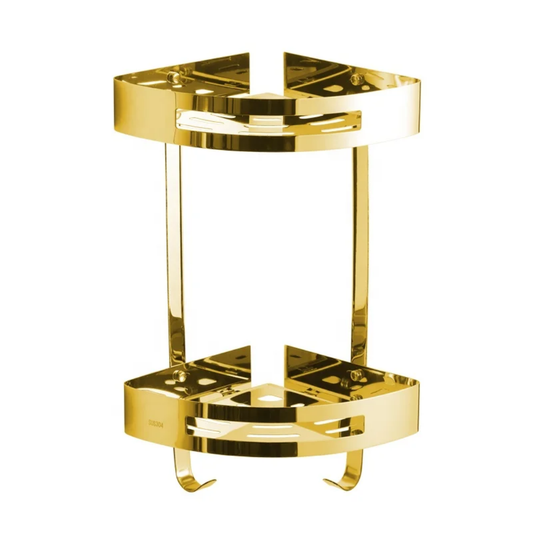 رف حمام ستانلس ستيل ذهبي