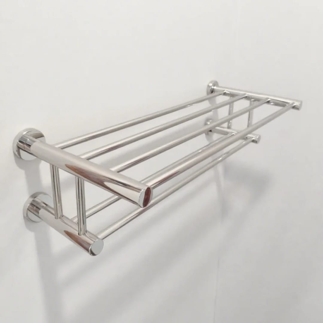 رف مناشف كروم